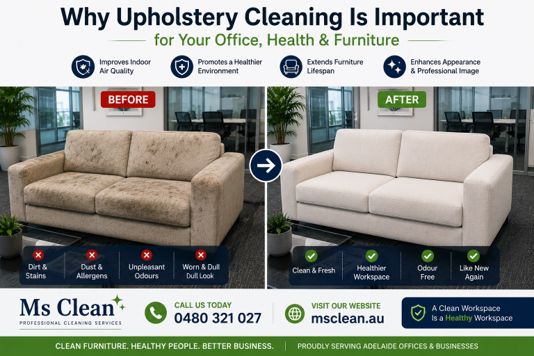 Why Upholstery Cleaning Is Important for Your office Health and Furniture 1