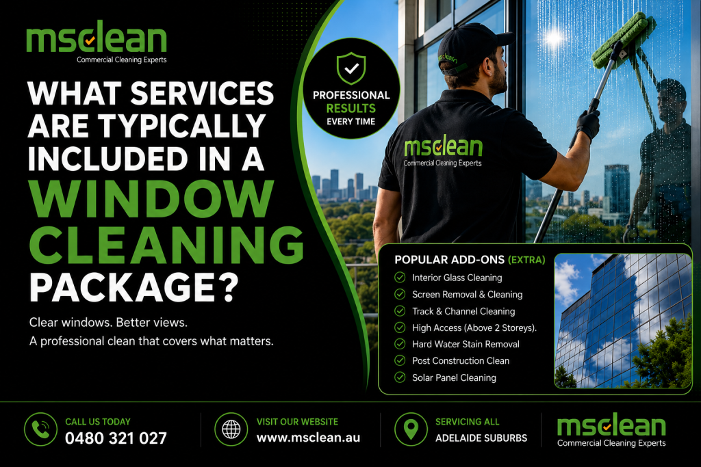 What Services Are Typically Included in a Window Cleaning Package? 1 What Services Are Typically Included in a Window Cleaning Package for adelaide