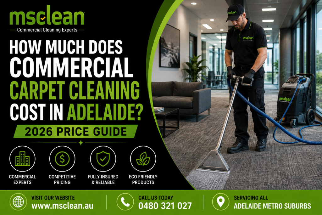 How Much Does Commercial Carpet Cleaning Cost in Adelaide (2026 Price Guide)
