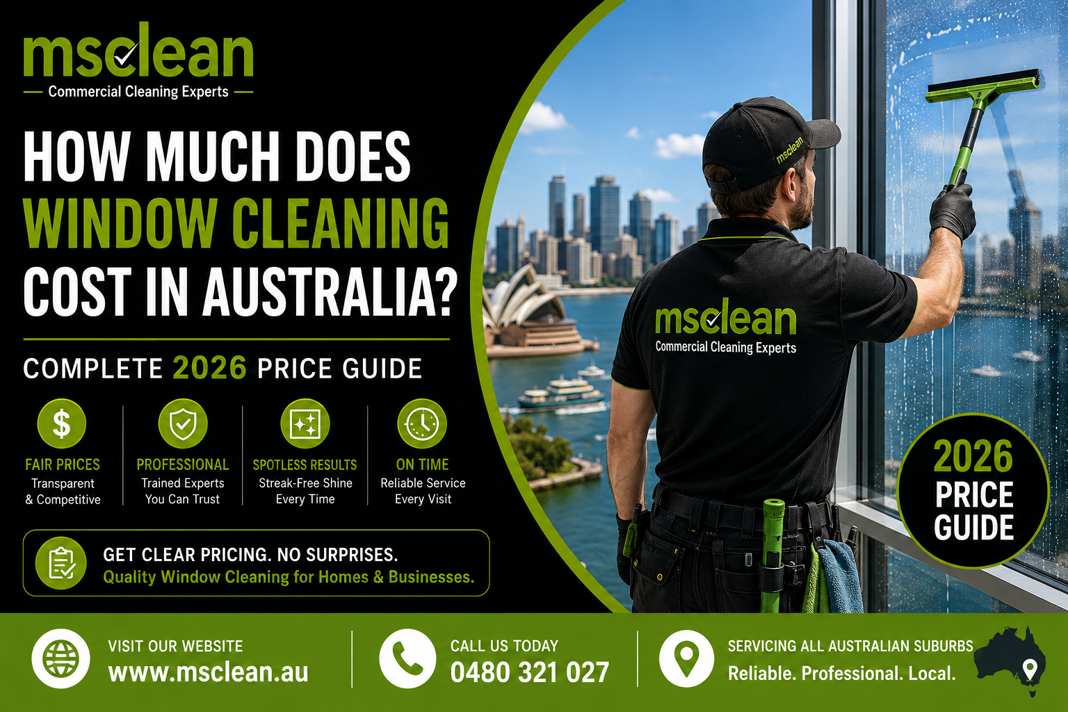 How Much Does Window Cleaning Cost in Australia
