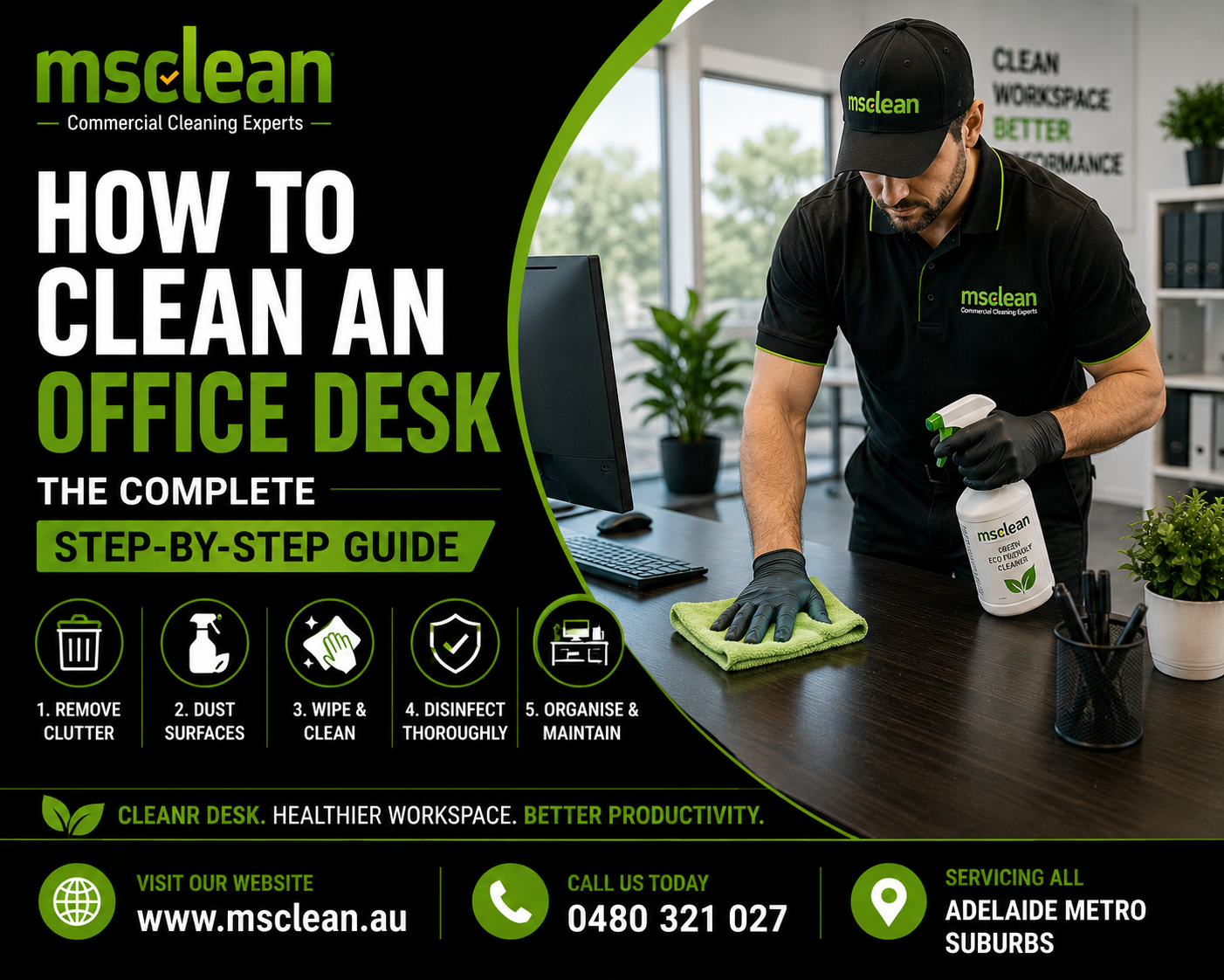 How to Clean an Office Desk — The Complete Step-by-Step Guide