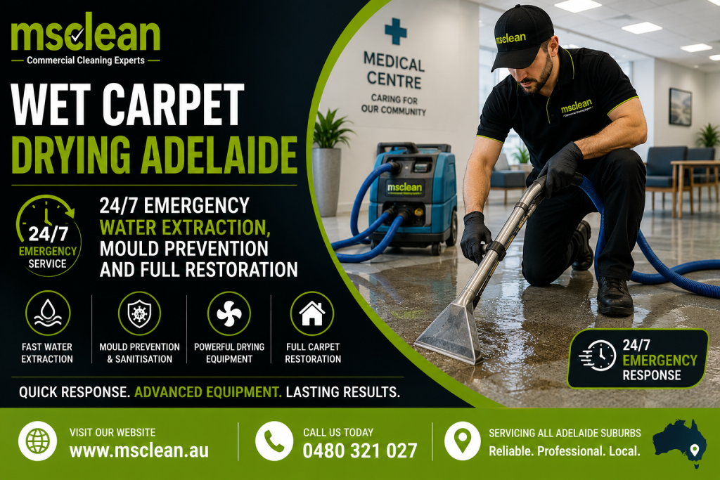 Wet Carpet Drying Adelaide