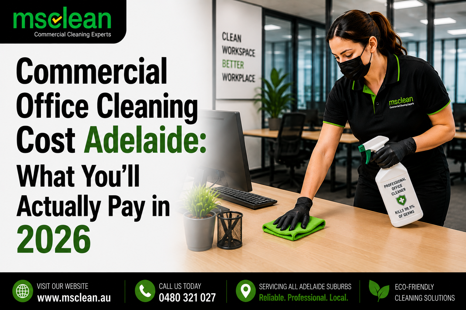 Commercial Office Cleaning Cost Adelaide