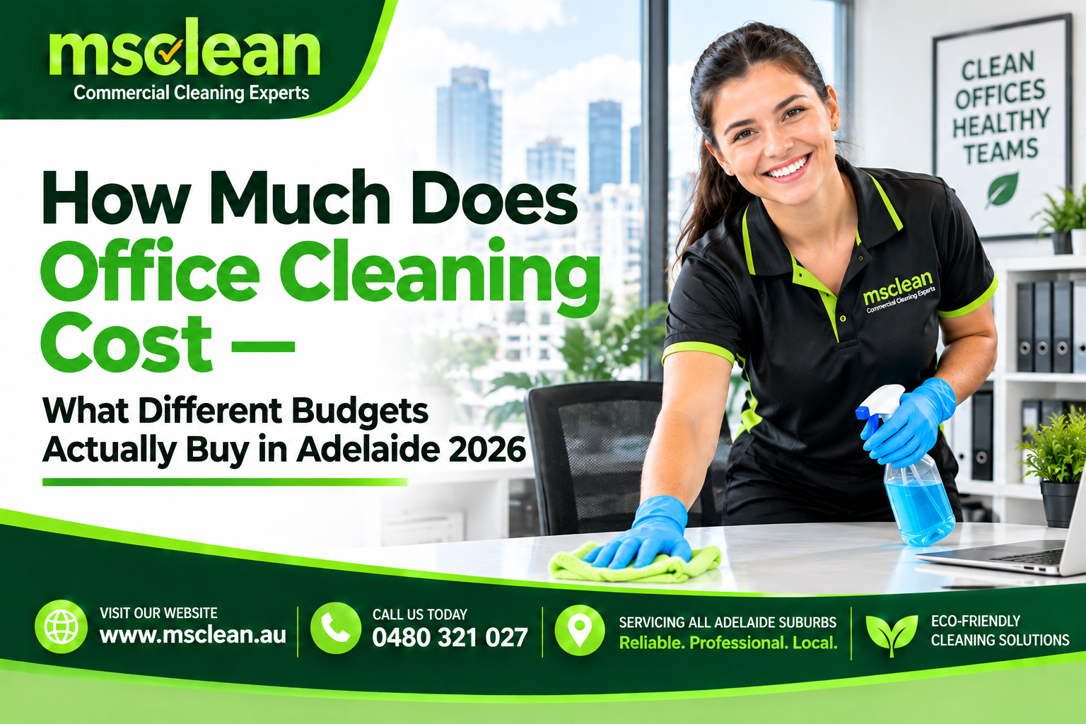 How Much Does Office Cleaning Cost — What Different Budgets Actually Buy in Adelaide 2026 1 How Much Does Office Cleaning Cost — What Different Budgets Actually Buy in Adelaide 2026