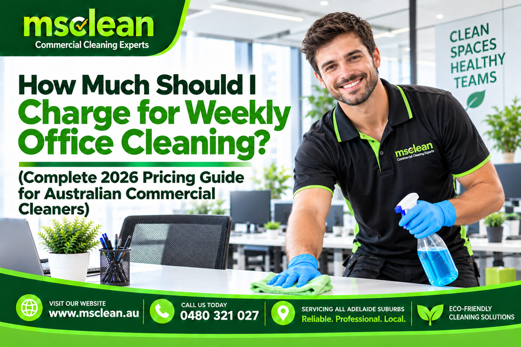 How Much Should I Charge for Weekly Office Cleaning? (Complete 2026 Pricing Guide for Australian Commercial Cleaners) 1 How Much to Charge for Weekly Office Cleaning