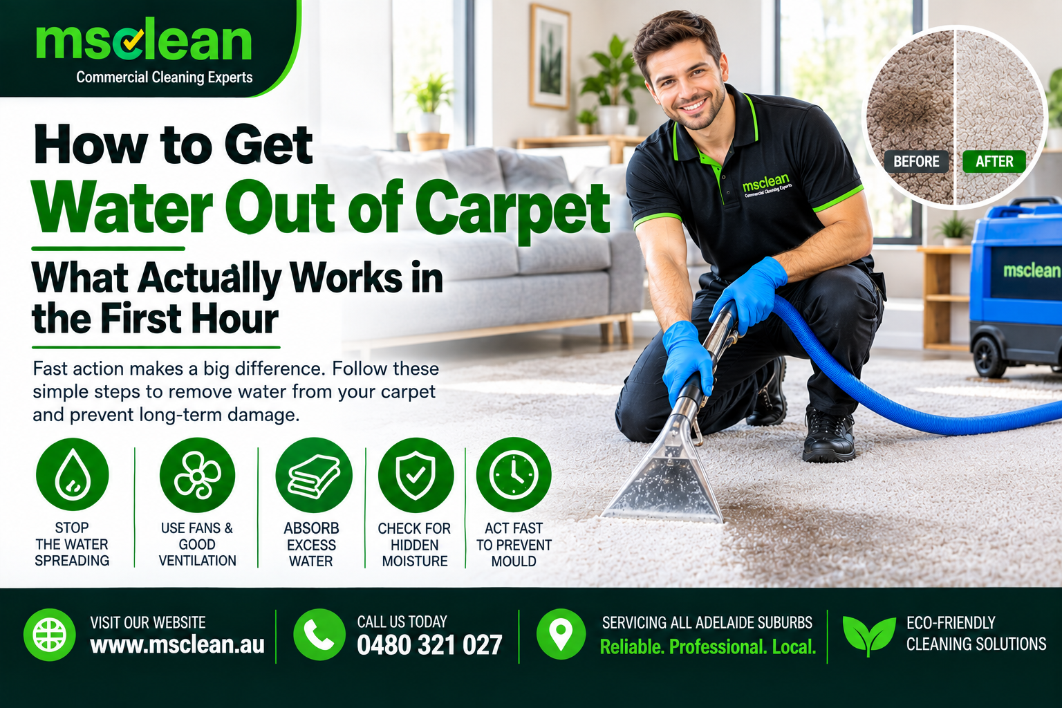 How to Get Water Out of Carpet