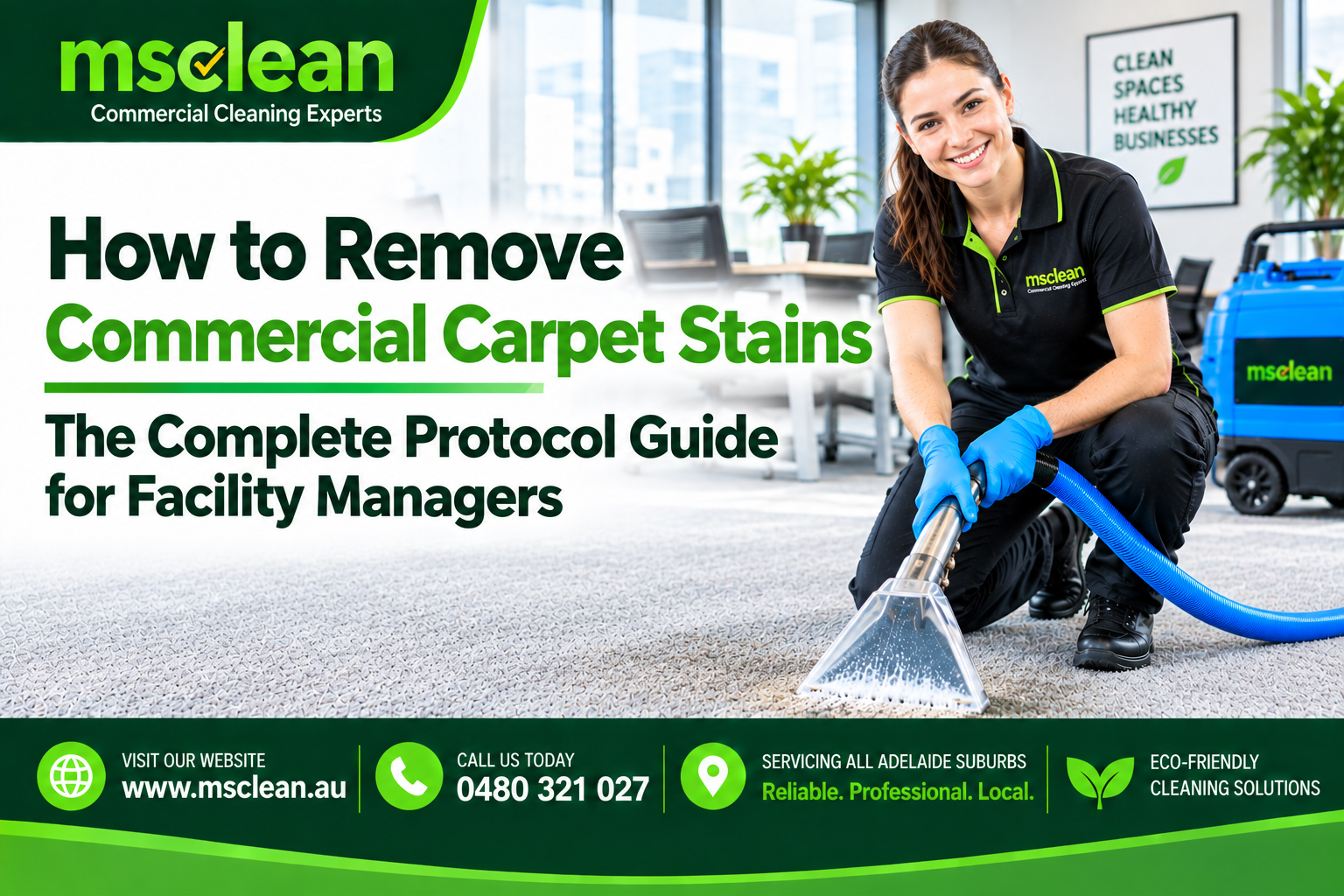 How to Remove Commercial Carpet Stains — The Complete Protocol Guide for Facility Managers 1 How to Remove Commercial Carpet Stains — The Complete Protocol Guide for Facility Managers